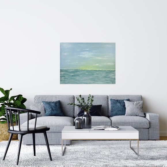 Original Textured Acrylic Abstract Landscape Painting 18x24x5/8 Stretched Canvas - Picture 4 of 10